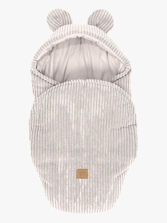 MeowBaby Aesthetic Svøpeteppe med Bjørneører, Ecru