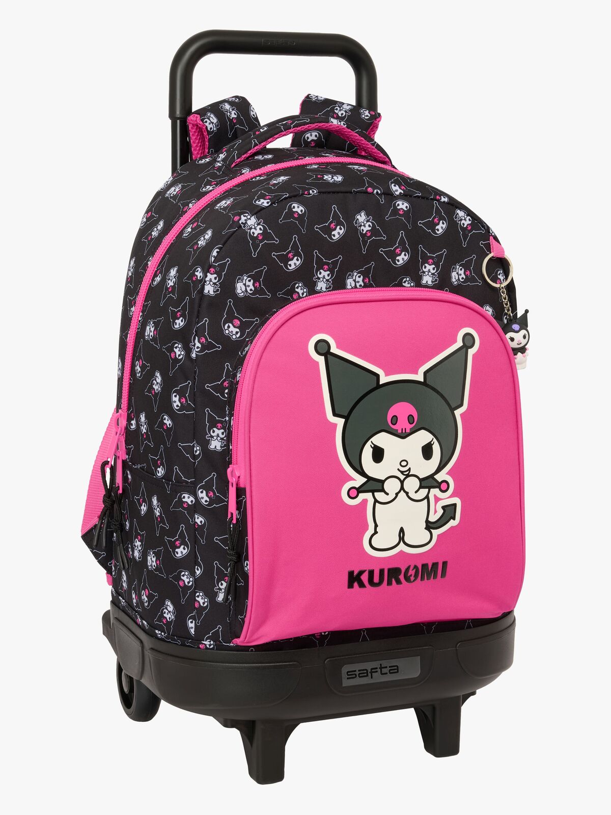 Hello Kitty Kuromi  Kompakt Koffert 33L, Rosa/svart