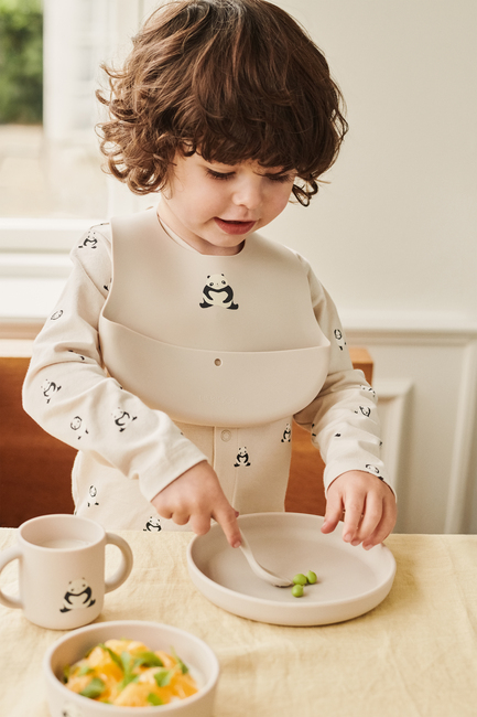 LIEWOOD Ember Mønstret Smekke 2-Pakk, Panda/Sandy