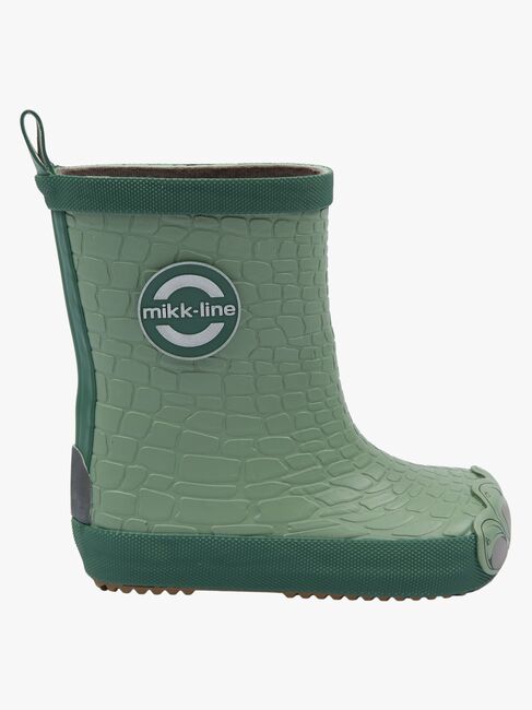 Mikk-Line Barefoot Dragon Gummistøvler, Green Milieu