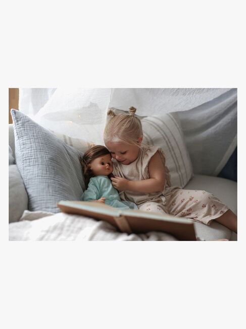 Skrållan Snakkedukke Mørkt Hår 45 cm