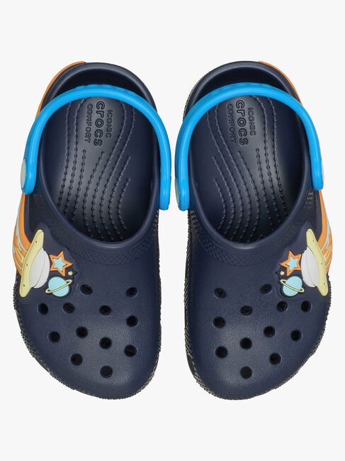 Crocs Classic UFO Lights Kids Sandaler, Navy