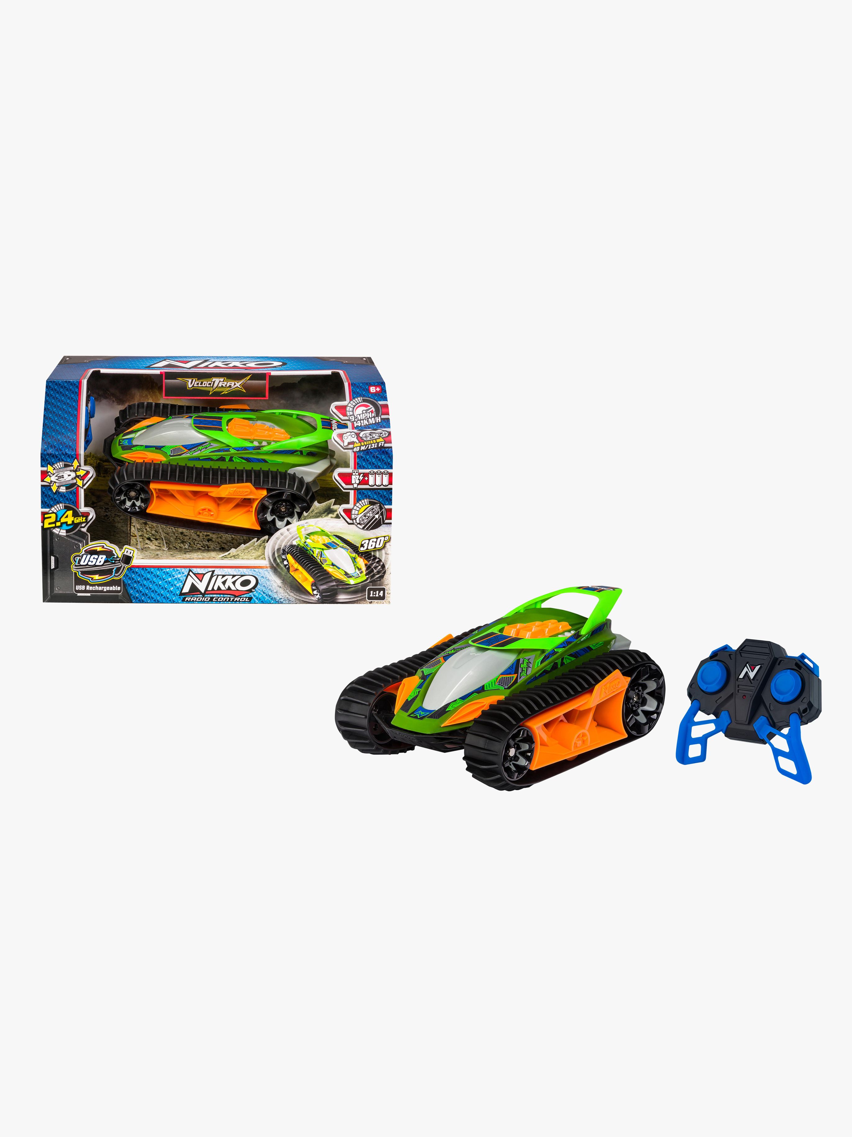 Nikko Radiostyrt Bil VelociTrax 28 cm, Grønn - Biler - Plast
