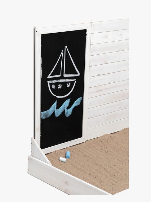 Woodlii Sandkasse Med Krittavle, Hvit