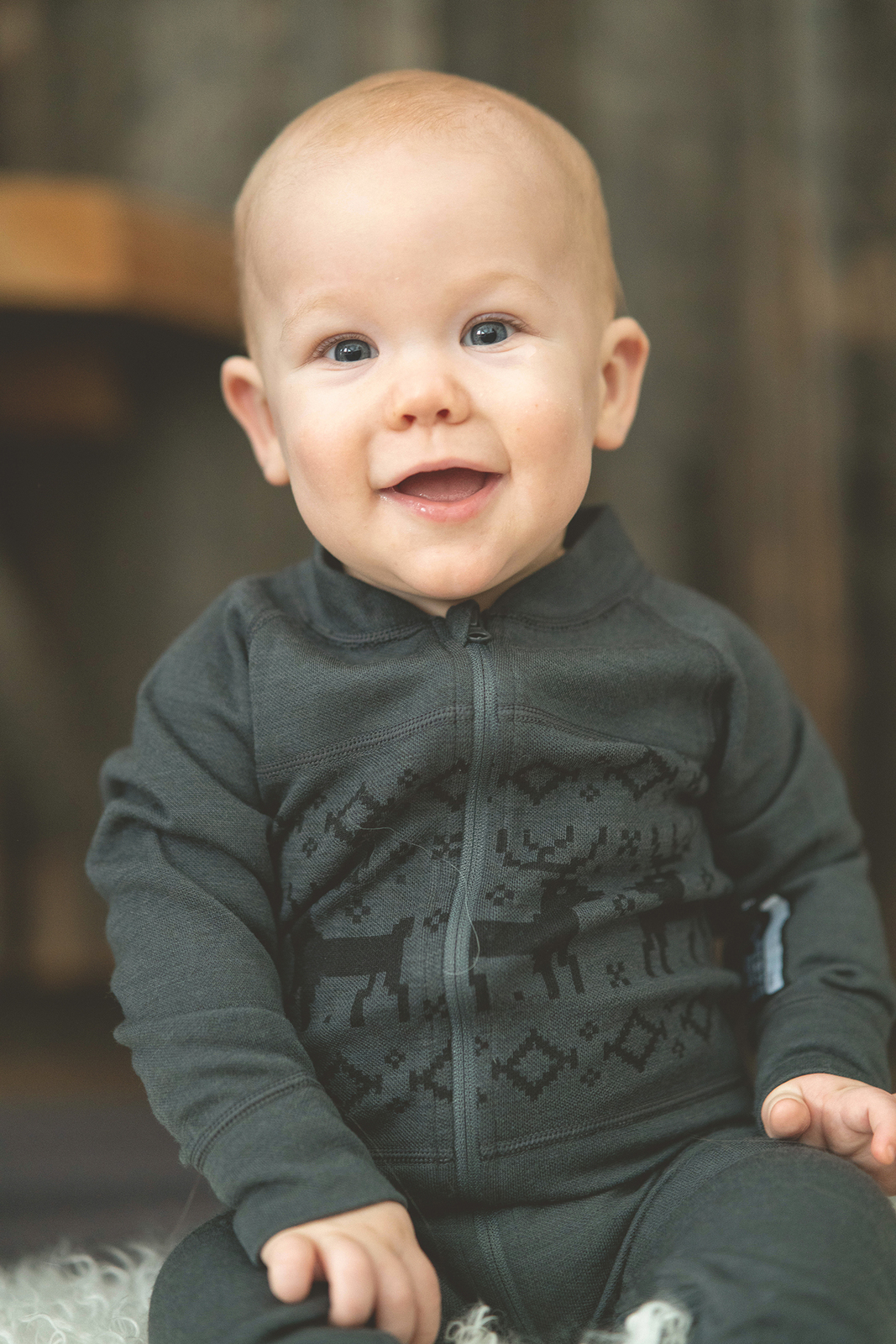 Lindberg Kåbdalis Merino Undertøysdress Merinomix, Anthracite