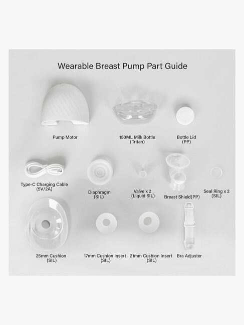 Beemoo CARE Wearable Elektrisk Brystpumpe Singel