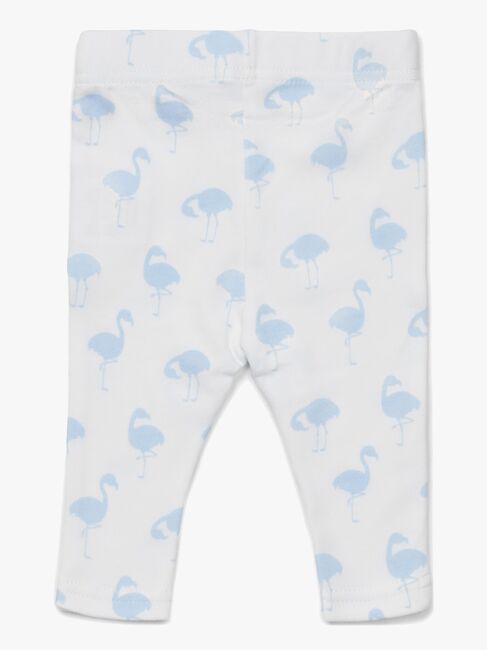 Tiny Treasure Lexi Leggings 2-Pack, Blue/Flamingo