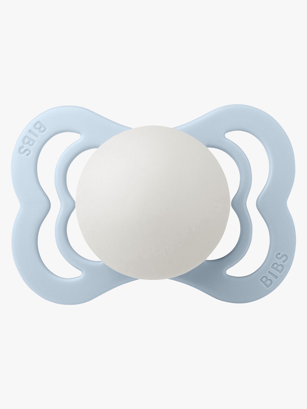 BIBS Supreme Smokk Silikon Str. 1, Baby Blue Glow