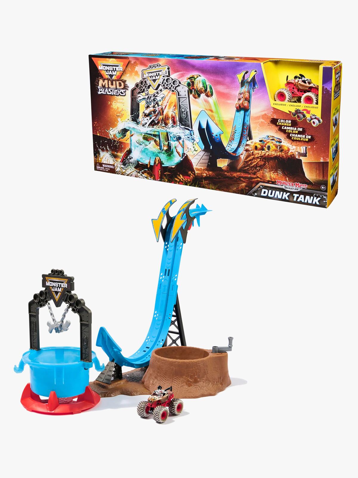 Monster Jam 1:64 Mud Blasters Dunk Tank Lekesett