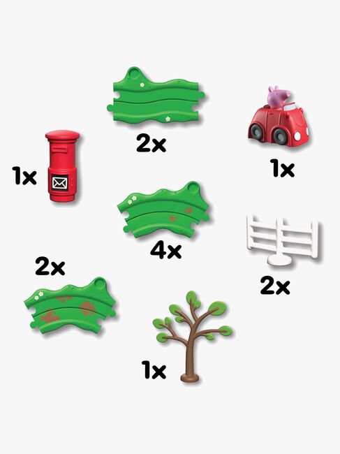 Peppa Gris Whizz Around Bilbane Rød Bil