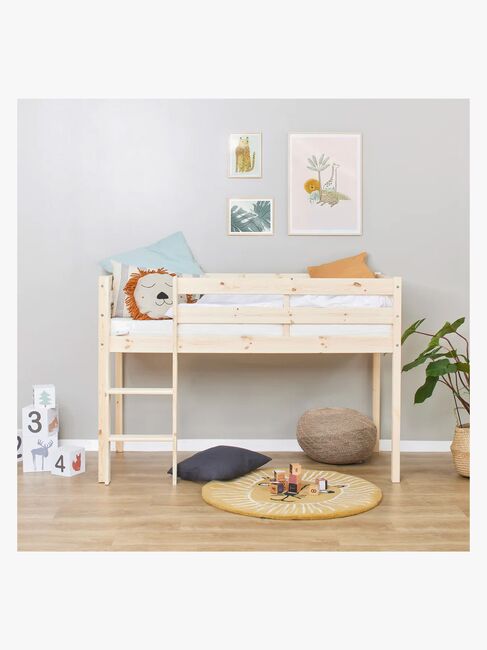 Hoppekids ECO Comfort  Halvhøy Loftseng 70x160, Wood