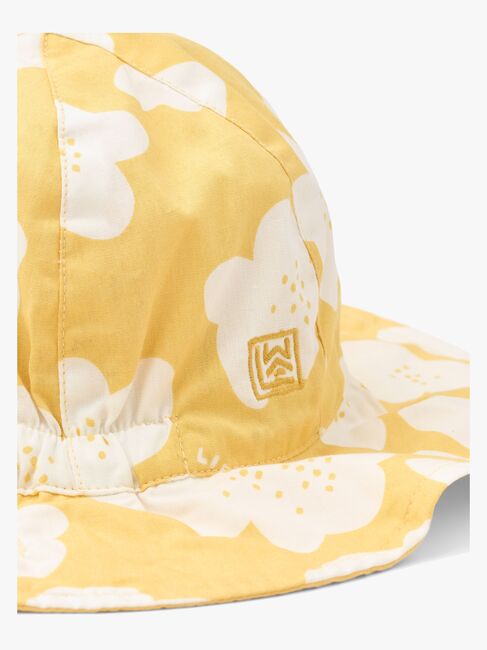 LIEWOOD Amelia Solhatt Reversibel, Flower/Lemon Yellow
