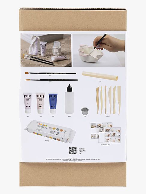 Creativ Company Hobbysett Lufttørkende Leire Krukke & Vase