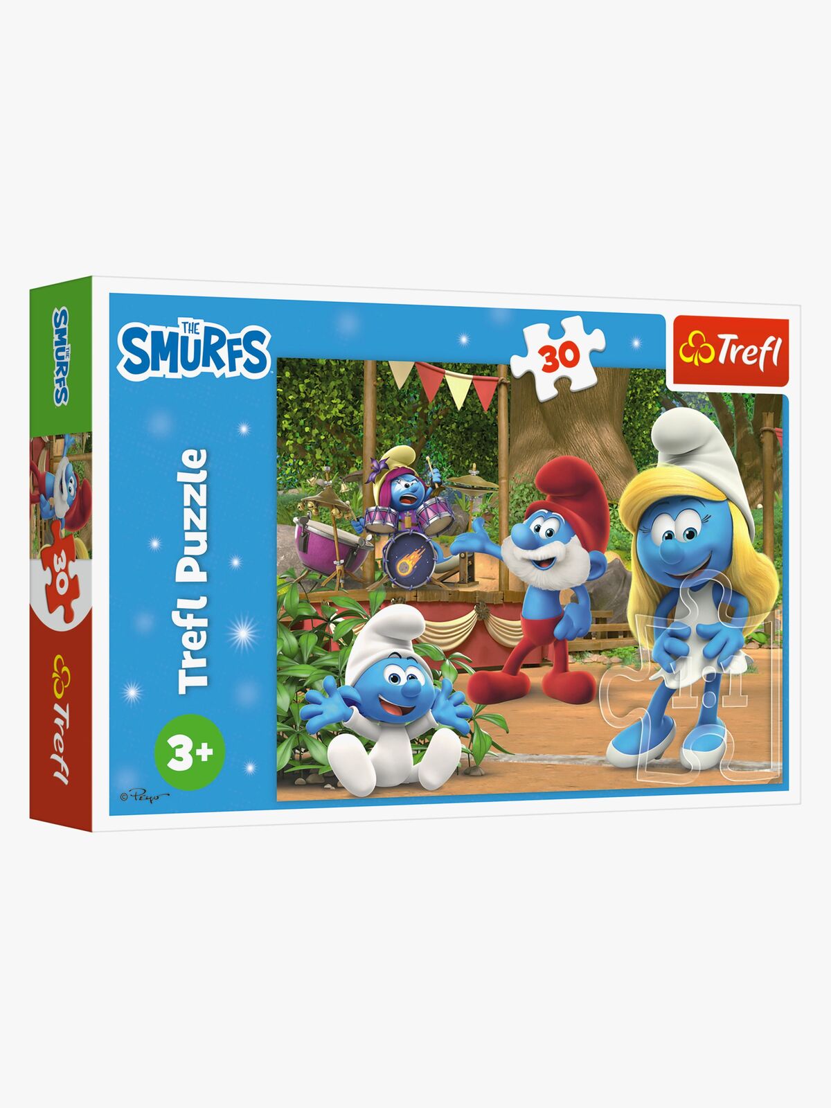 Trefl Smurfene Puslespill 30 Brikker