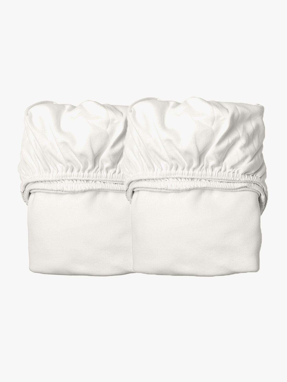 Leander Stretchlaken 2-pack 60x115, Snow