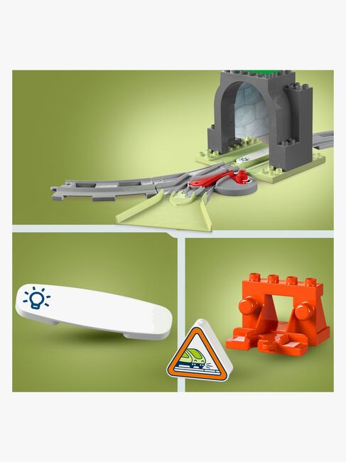 LEGO DUPLO Town 10425 Utvidelsessett med togtunnel og skinner