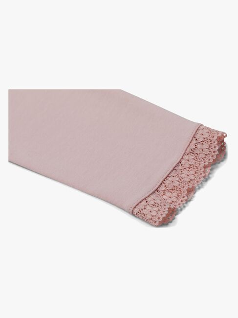 Petite Chérie Atelier Amandine Leggings 2-Pack, Pink/White