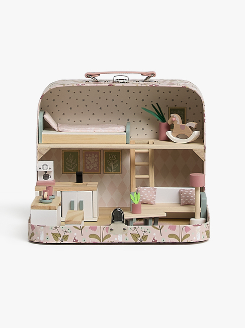 Alice & Fox Koffert Dukkehus, Rosa