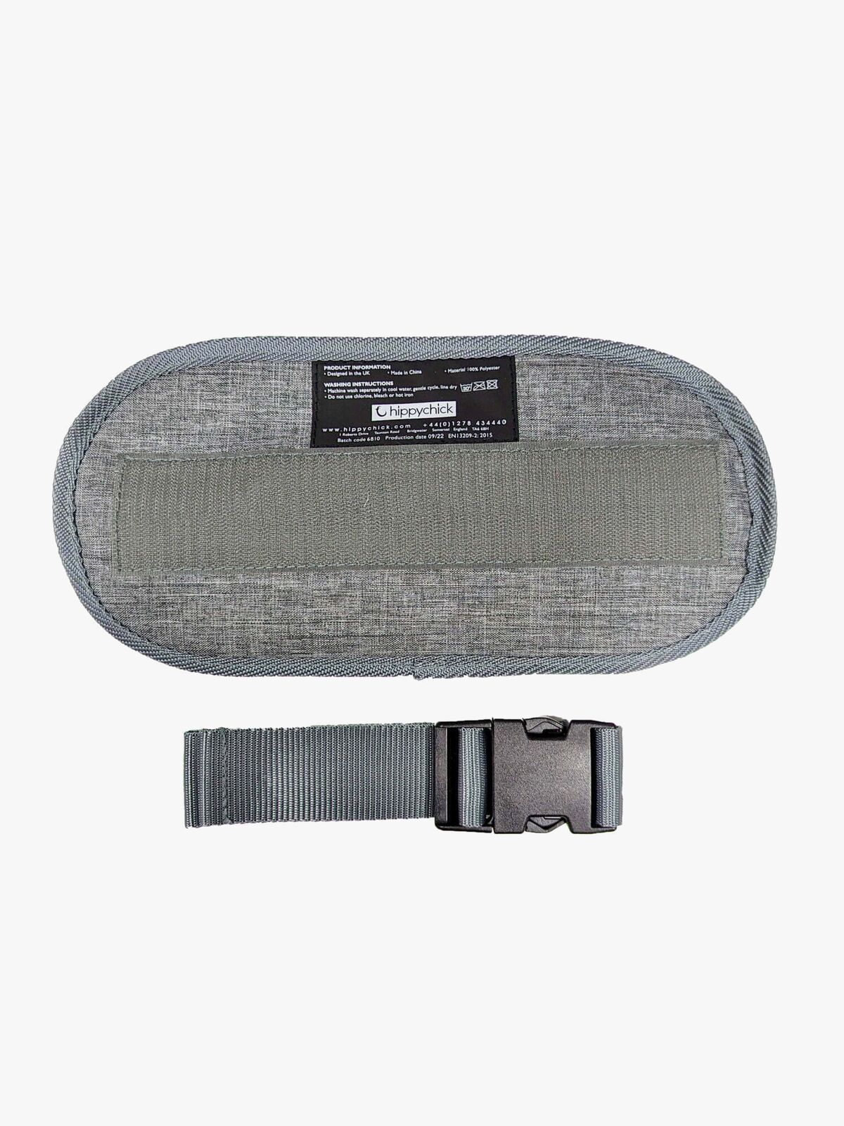 Hippychick Hipseat Forlengelsesbelte, Denim Grey