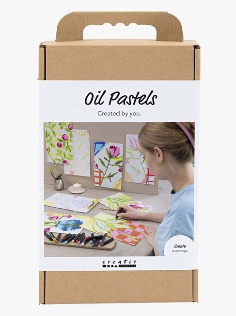 Creativ Company Hobbysett Oljepastell Blomster