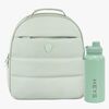 Heys The Puffer Ryggsekk 13L & Stål Vannflaske 946ml, Sage Green