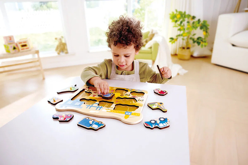 Hape Knottepuslespill Anleggsmaskiner 10 Brikker