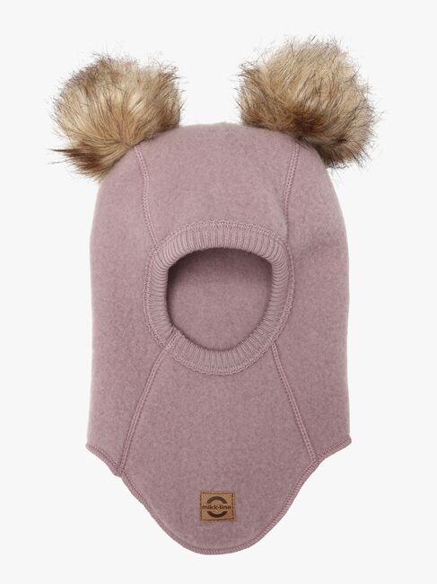 Mikk-Line Balaklava Merinoull med Dusker, Twilight Mauve
