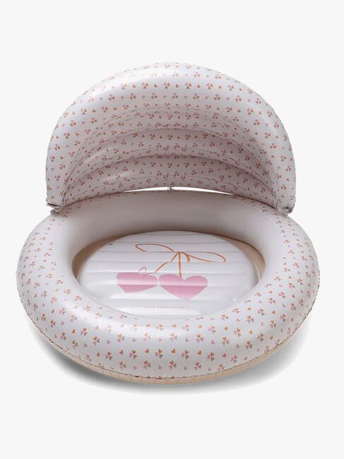 Swim Essentials Barnebasseng med Solbeskyttelse 100 cm, Cozy Hearts