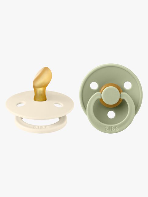 BIBS Colour Smokker 2-pack Lateks Str 1, Ivory/Sage