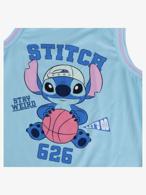 Disney Stitch Singlet & Shorts Sport Sett, Blå