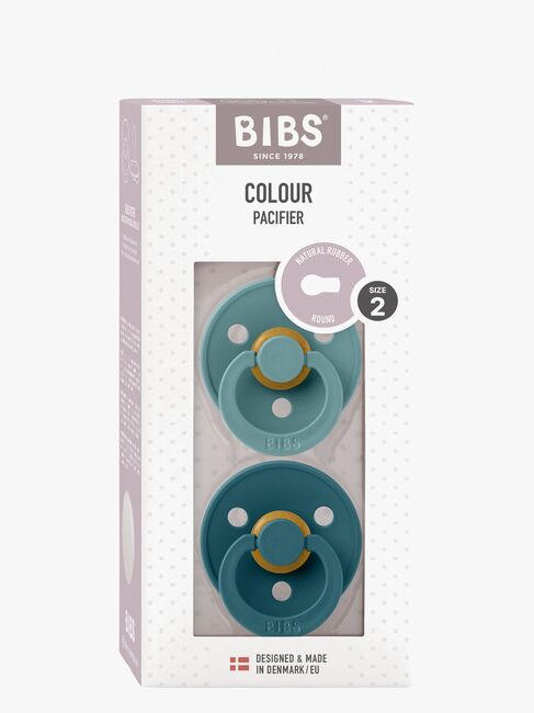 BIBS Colour Smokk 2-Pack Lateks Str 2 Rund, Island Sea/Forest Lake