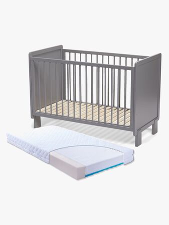 JLY ALMA Heaven Sprinkelseng + Babymatex Madrass Carpathia 60x120, Grå