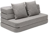by KlipKlap 3 Fold Sofa XL, Multi Grey