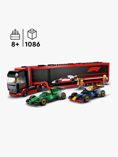 LEGO City 60445 F1-trailer med F1 RB20 og AMR24