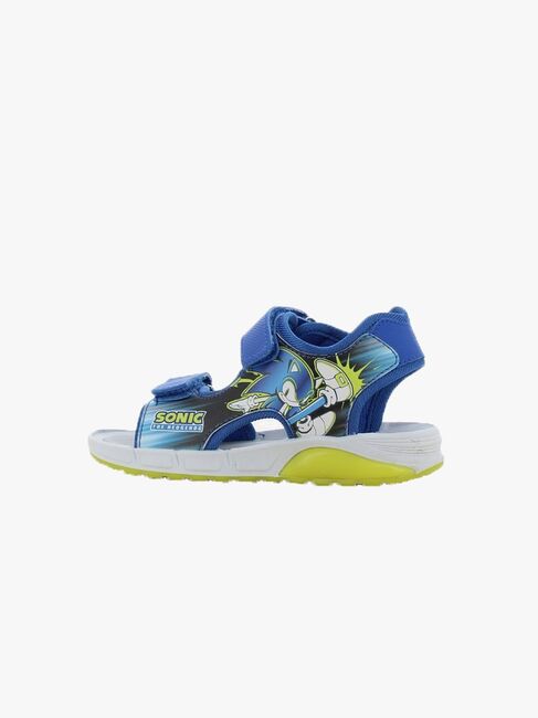 Sonic Blinkende Sandaler, Blue/Neon Yellow
