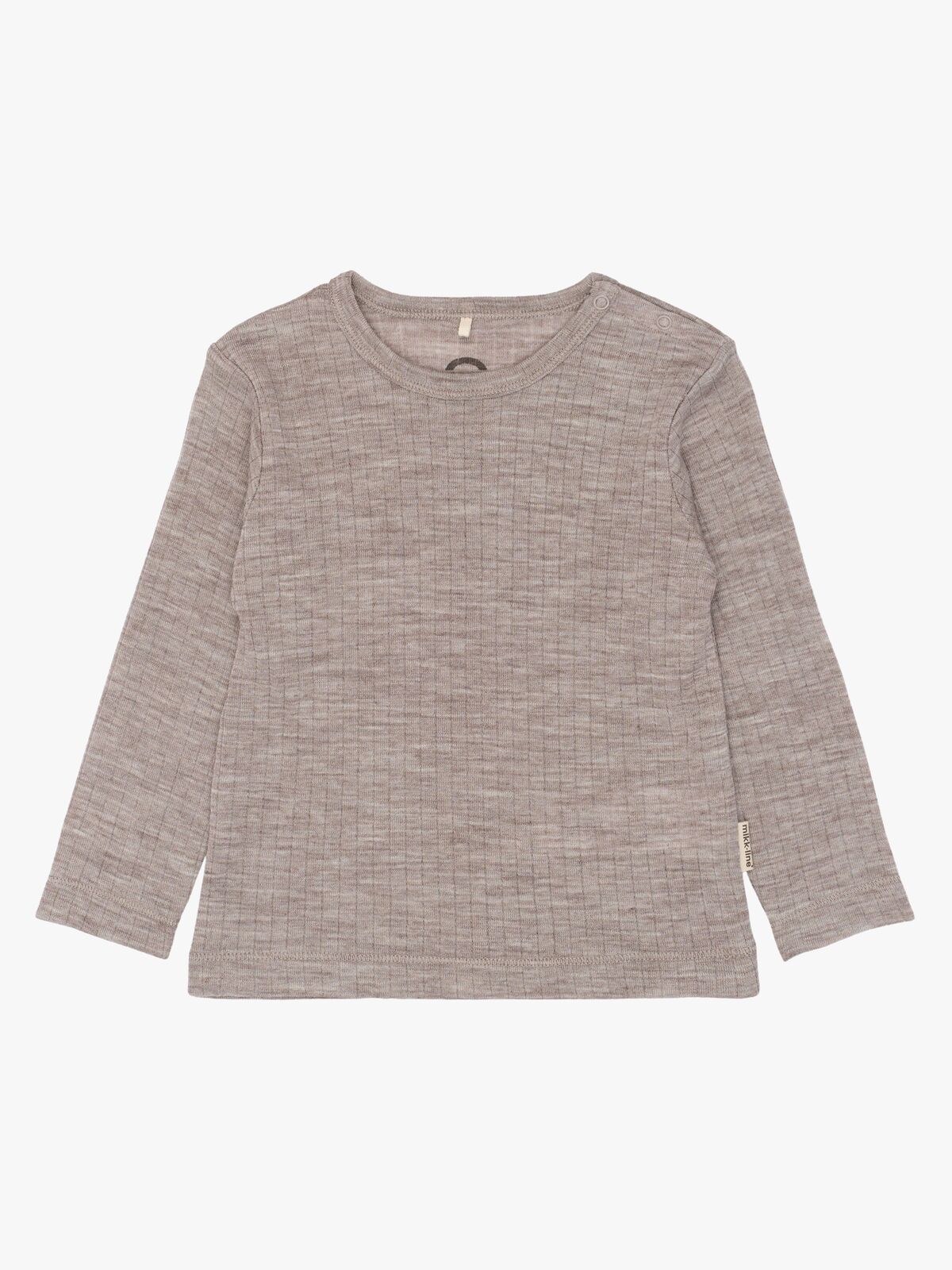 Mikk-Line  Langermet T-skjorte Merinoull, Melange Denver