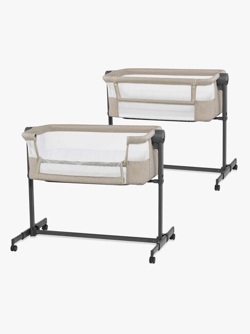 Kinderkraft Nestee Up 2 Bedside Crib, Beige