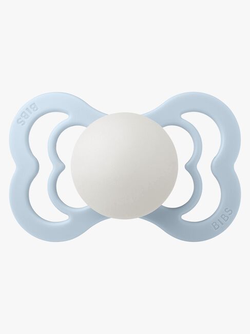 BIBS Supreme Smokk Silikon Str. 2, Baby Blue Glow