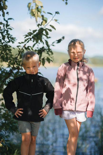 Lindberg Stormy  Vindtett Vindfleecejakke, Svart