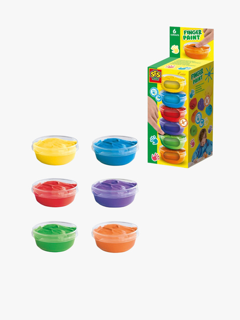 SES Creative Fingermaling 6-Pakk
