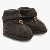 Mikk-Line Tøfler Merinoull, Dark Brown Melange