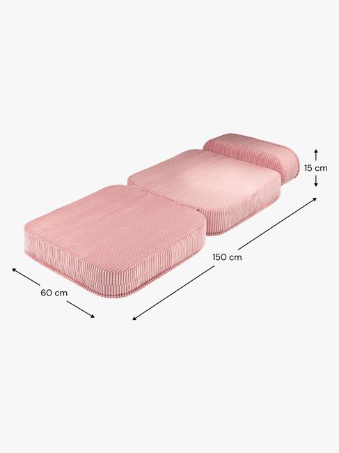 Wigiwama Flip Brettbart Stol 150x60 cm, Pink Mousse