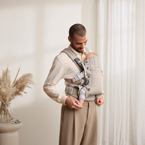 BabyBjörn Harmony Bæresele Vevd, Light Beige Melange
