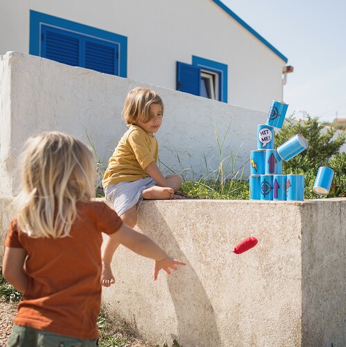 BS Toys Tin Toss Spill, Blue