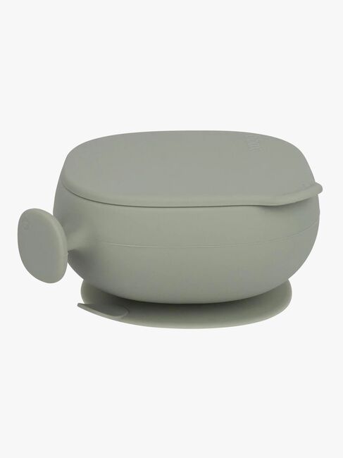 b.box Skål med Lokk Silikon, Sage