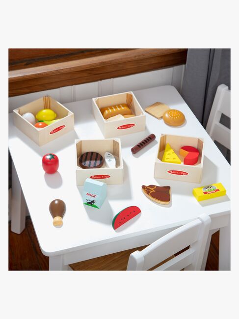 Melissa & Doug Kjøkkenleker Mat Med 4 Esker