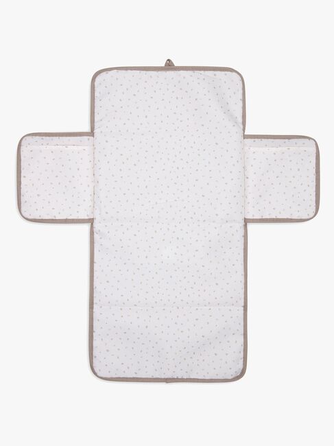 Jollein Cloudy Rib Stellematte med Oppbevaringslommer, Milky Coffee