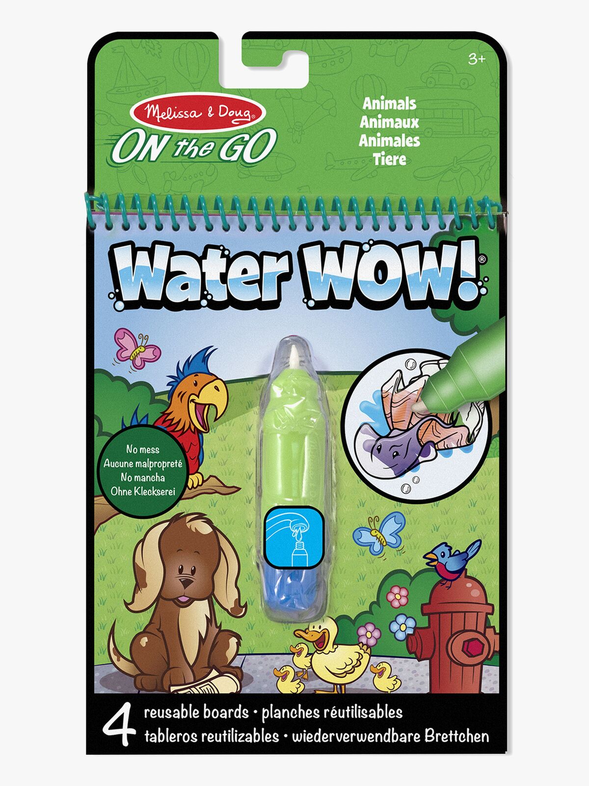 Melissa & Doug Water Wow! Fargeleggingsbok Dyr
