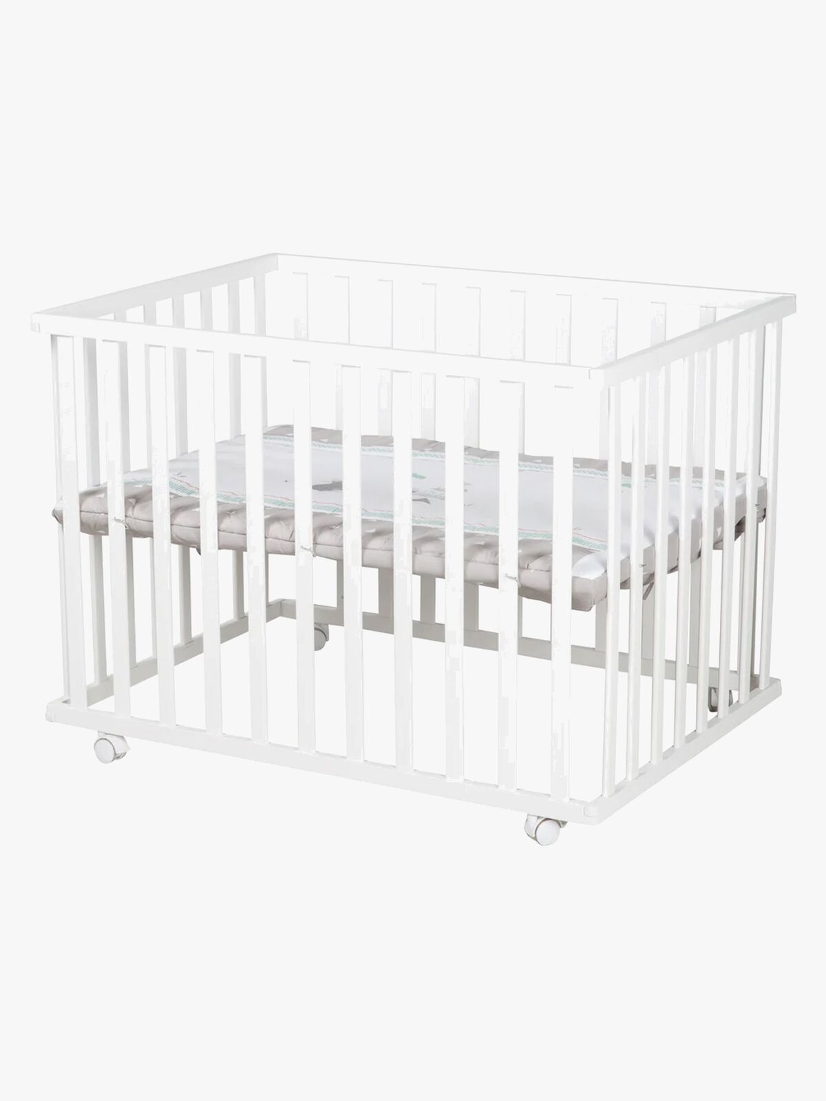 Roba Lekegrind med Hjul, Indian Bears White