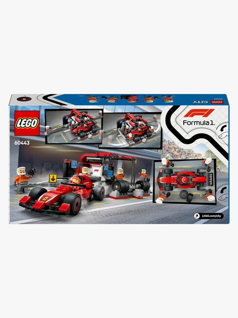 LEGO City 60443 F1-depotstopp og -team med Ferrari-bil